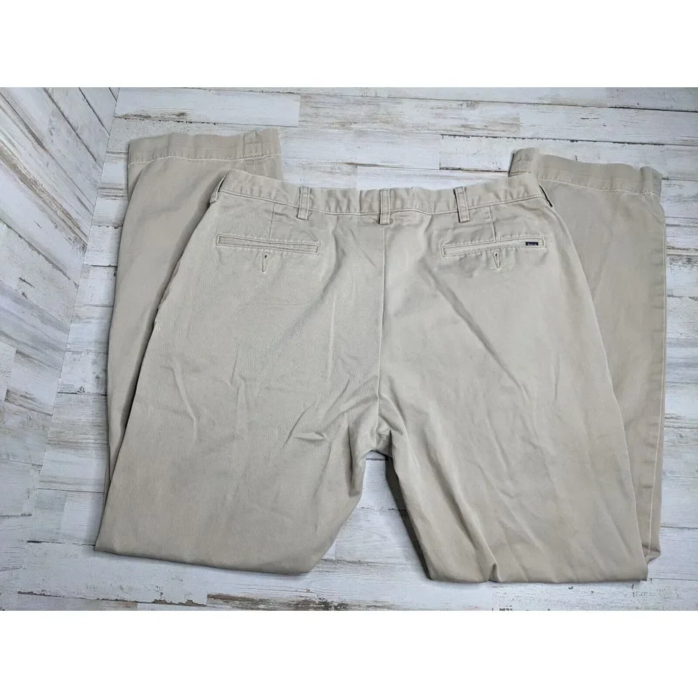 Polo Ralph Lauren Chino Pants 36x32 Beige Tan Classic Fit Flat Front 5 pocket‎